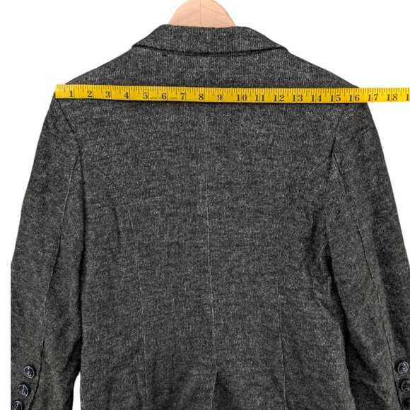 Cartonnier Anthropologie Blazer Jacket Womens Grey Single Breasted 2 Button Sz L - Picture 7 of 14